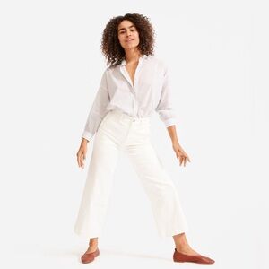 Everlane The Wide-Leg Crop Pant in Bone - Size 2S (Short)